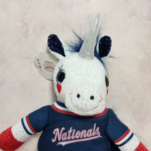 Genuine Merchandise 12" MLB Mascot Factory 12" Unicorn Plush Toy Nationals - Picture 4 of 10